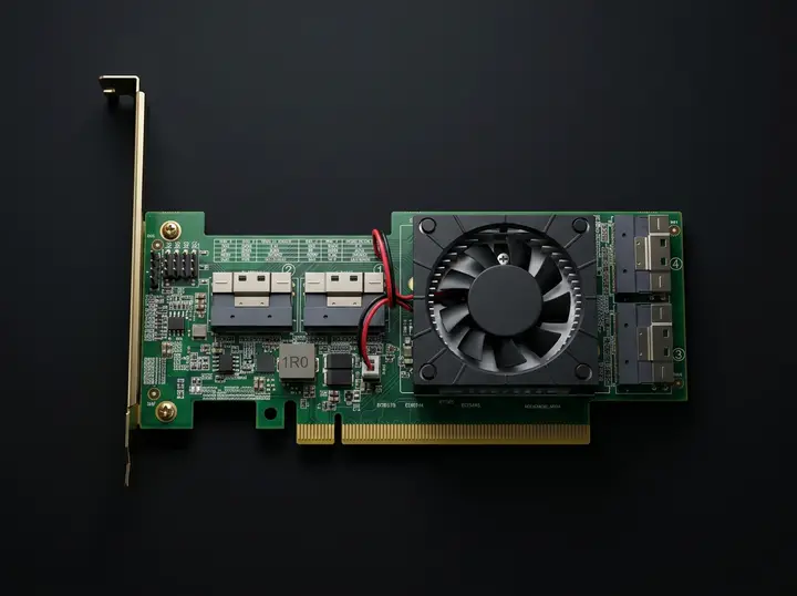 Плата расширения PCIe 3.0 с контроллером PLX и SlimSAS
