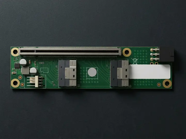 Адаптер SlimSAS SFF-8654 to PCIe x16