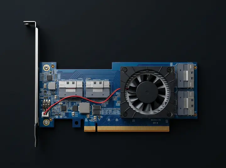 Внутренняя плата расширения PCIe 4.0 x16 для GPU и NVMe