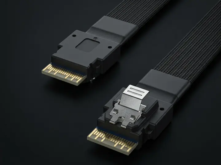 Кабель OCuLink to SlimSAS SFF-8654, 55 см