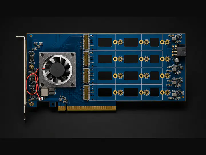 Плата расширения PEX88048 / PCIe 4.0 / M.2 / NVMe / Разделение жестких дисков без материнской платы