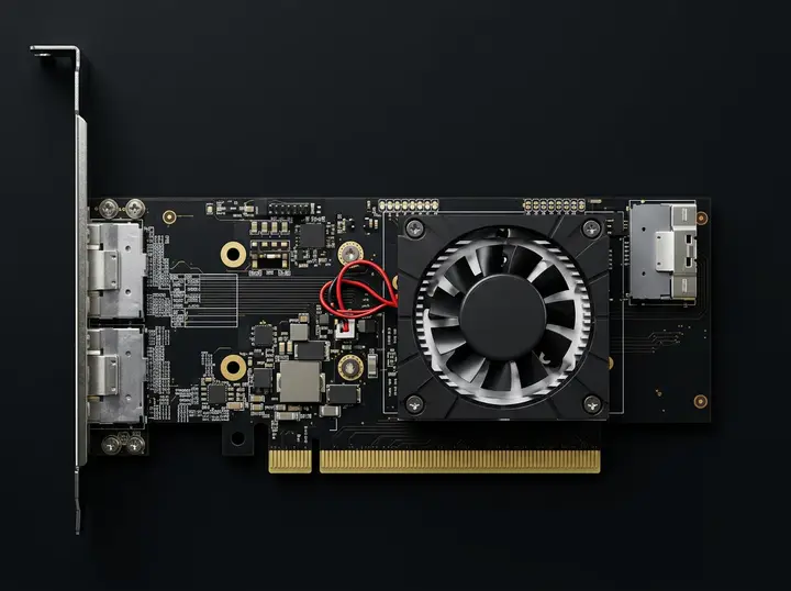 Плата расширения PLX8749 PCIe 3.0 — 2×NVMe M.2 + 3×SlimSAS 8654-8i, без разделения